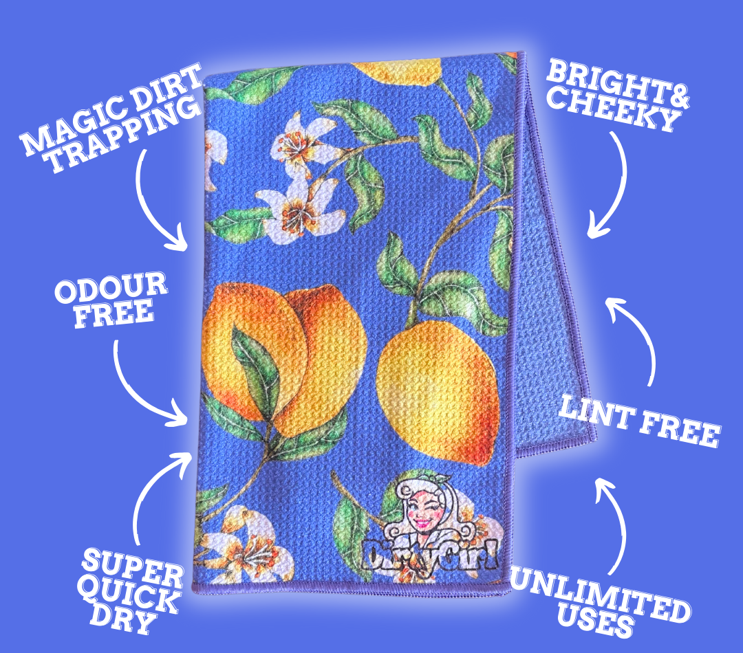 Lemon Burst Tea Towels Benefits DirtyGirl