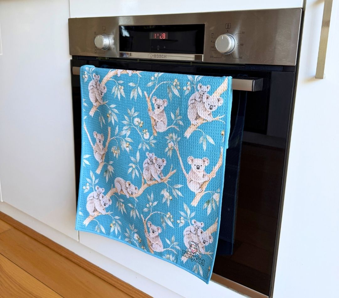 Koala Cuddles Tea Towel