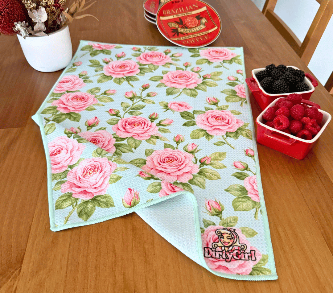 Rose Garden Tea Towel