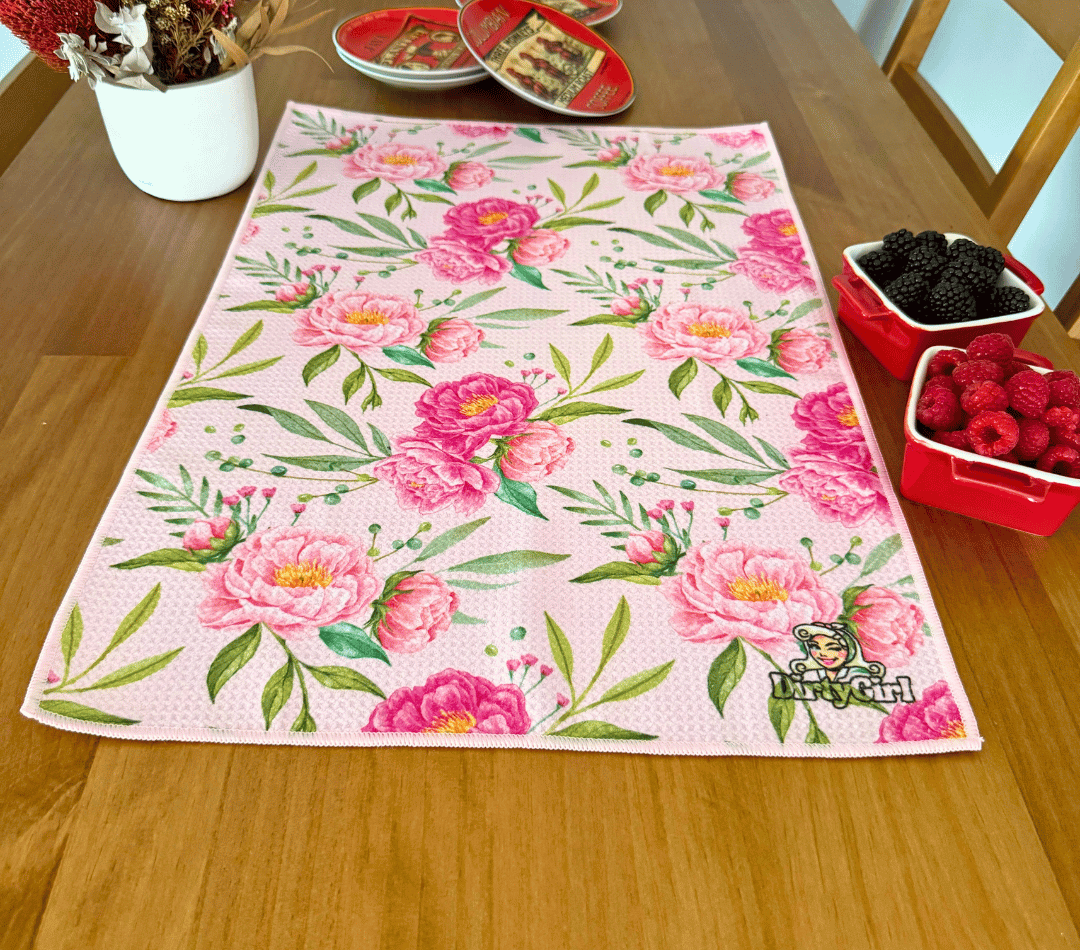 Peony Daydream Tea Towel