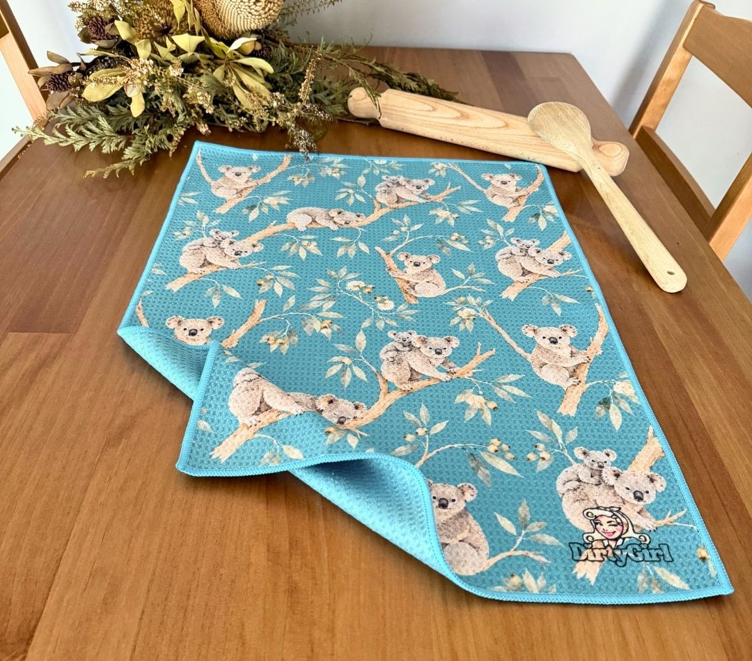 Koala Cuddles Tea Towel