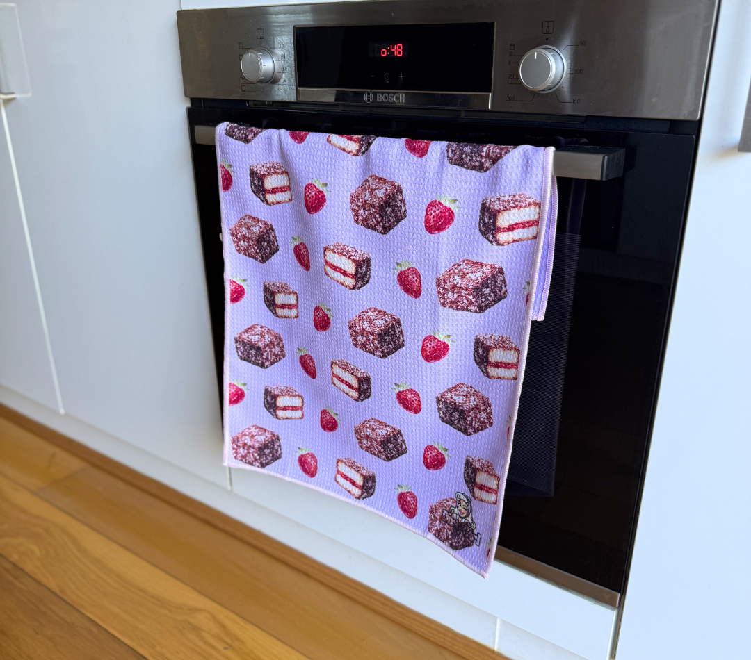 Lamington Love Tea Towel