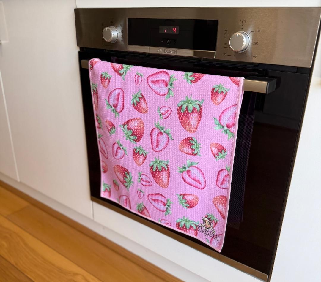 Strawberry Kiss Tea Towel