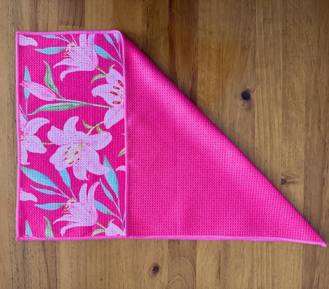 Lily Blush Tea Towel