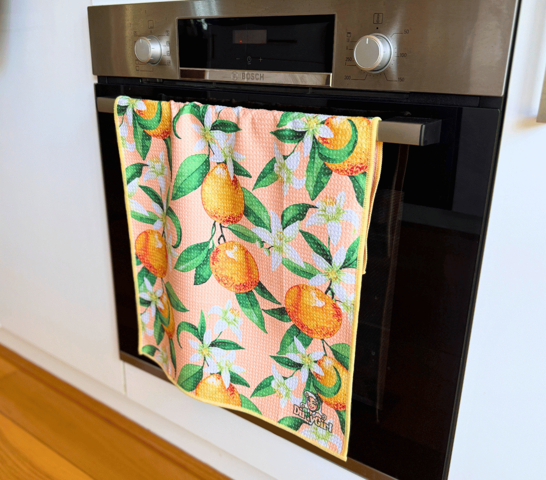 Orange Valley Tea Towel